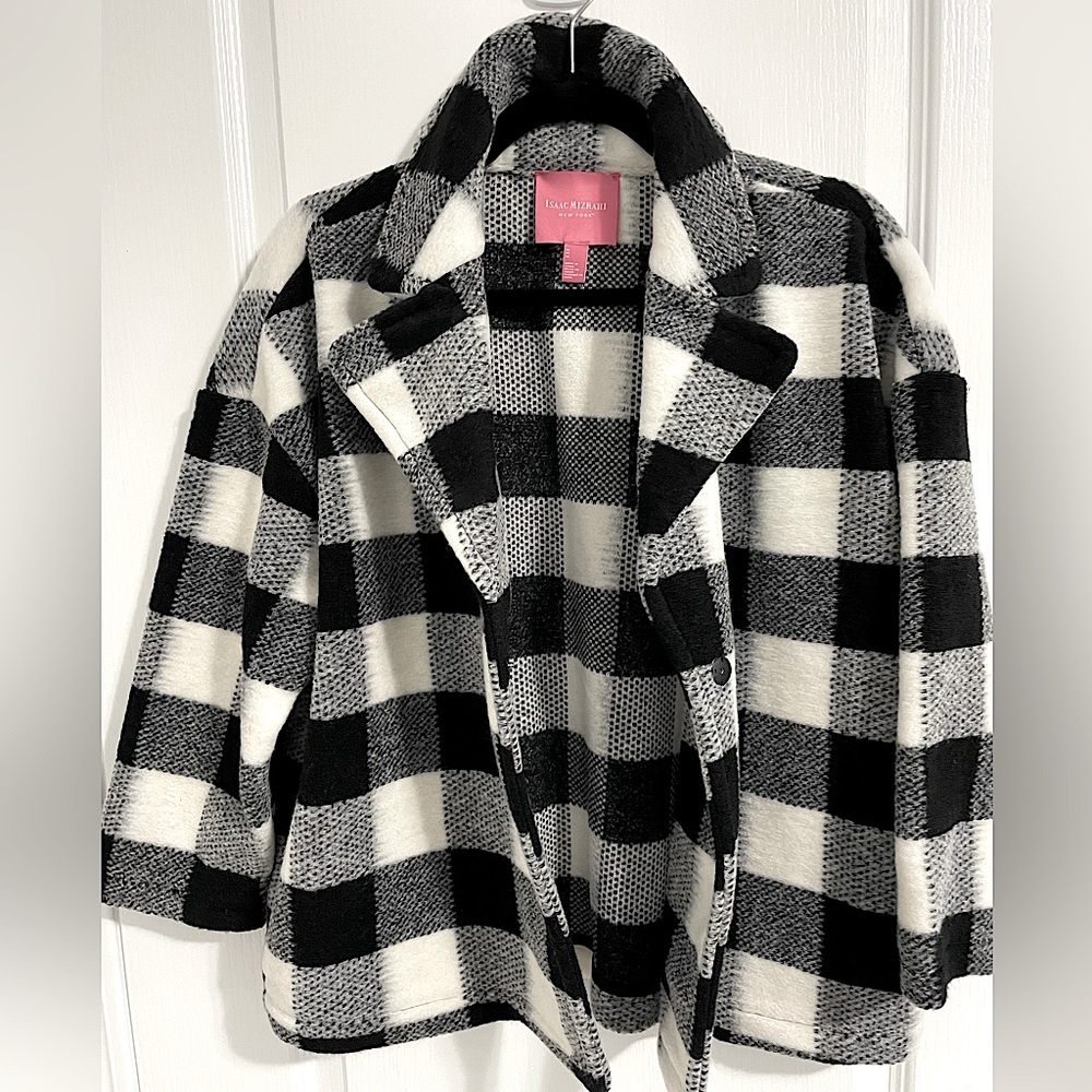 Cropped Checked Print Jacket - Picture 8 of 16
